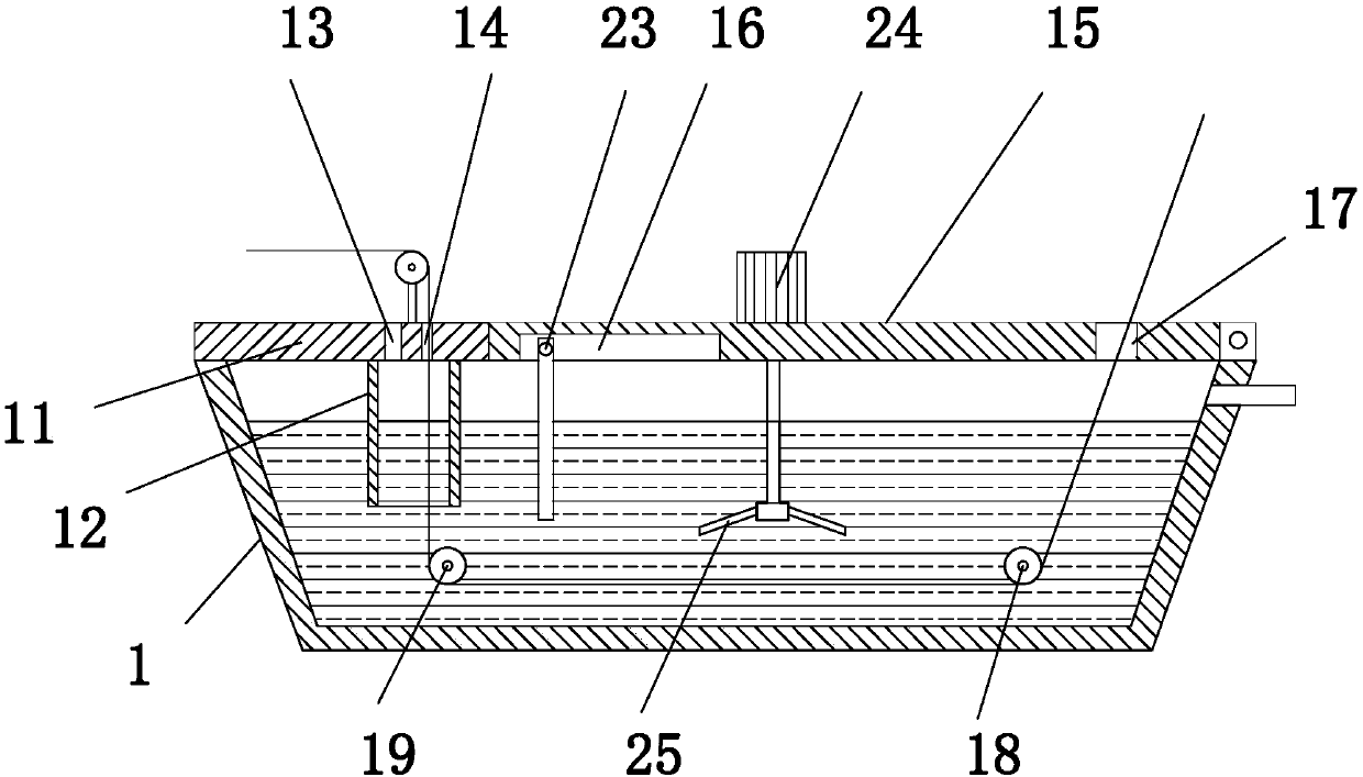 Iron wire zinc plating device