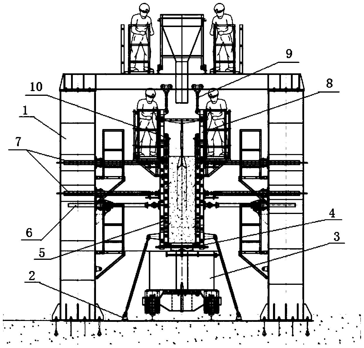 Curve PC track beam prefabrication construction method