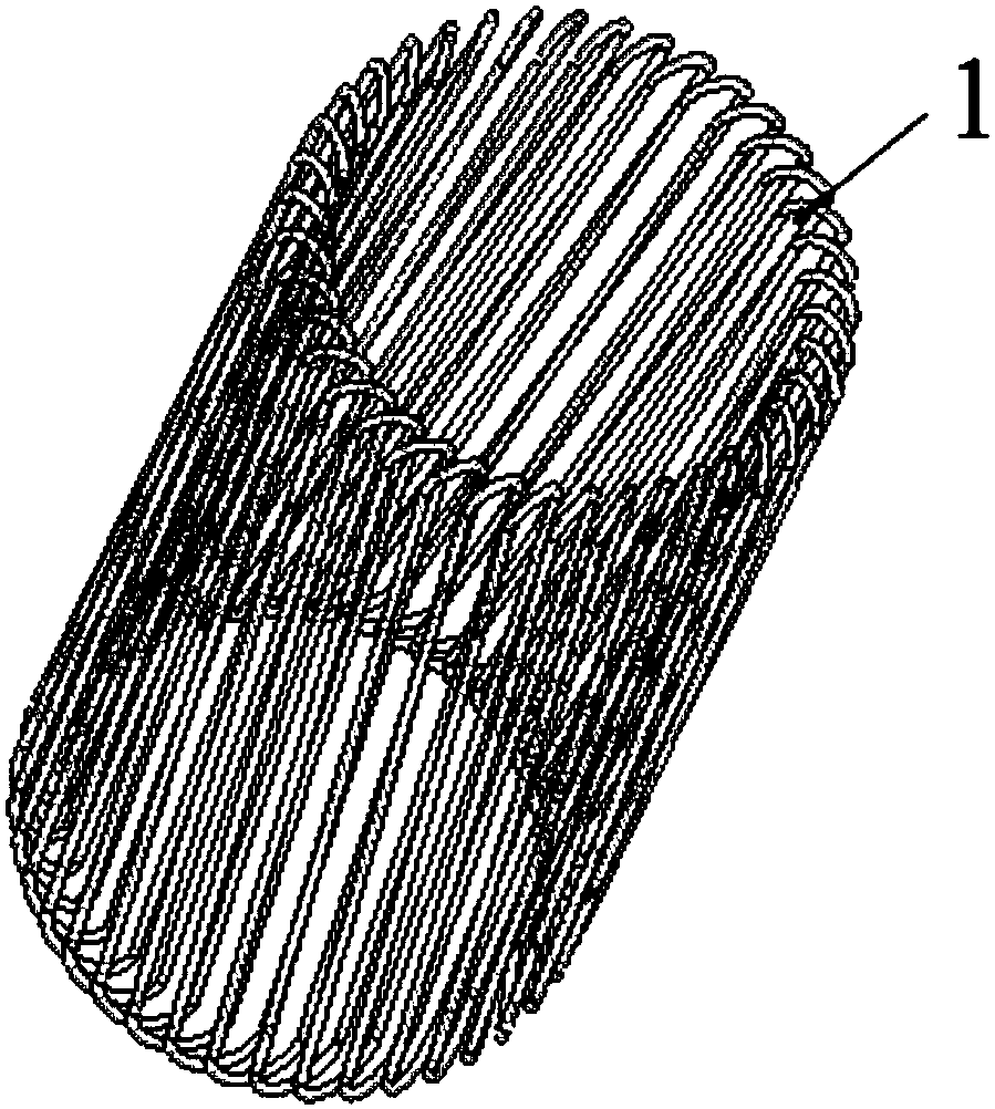 A cage type hyperbolic spring structure and socket