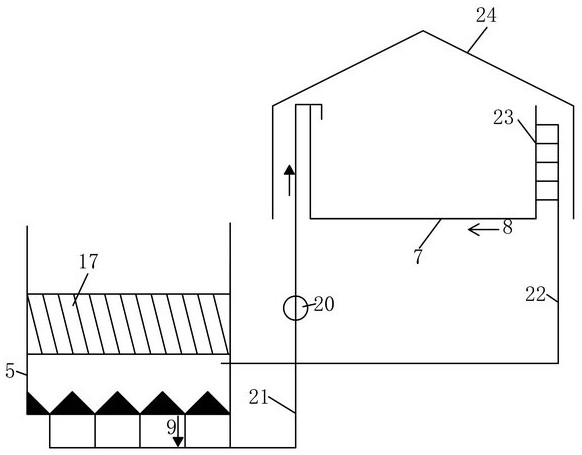 Physical-chemical-biological combined treatment device and method for acid wastewater