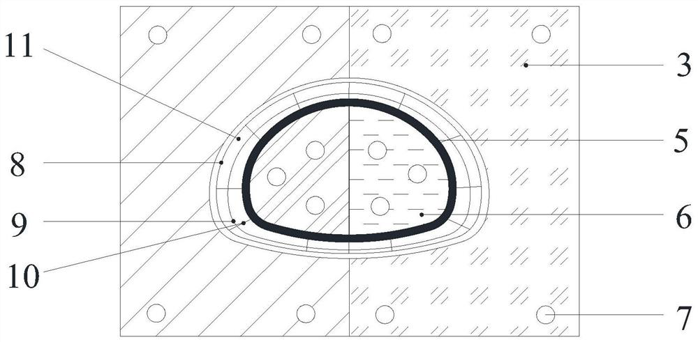 Method for arranging reinforcing ribs in long-span tunnel lining model in geomechanical model test