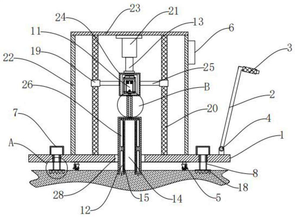 Soil sampling device for environment-friendly spot check detection