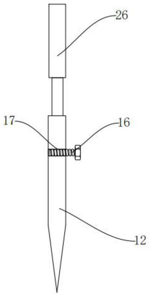 Soil sampling device for environment-friendly spot check detection