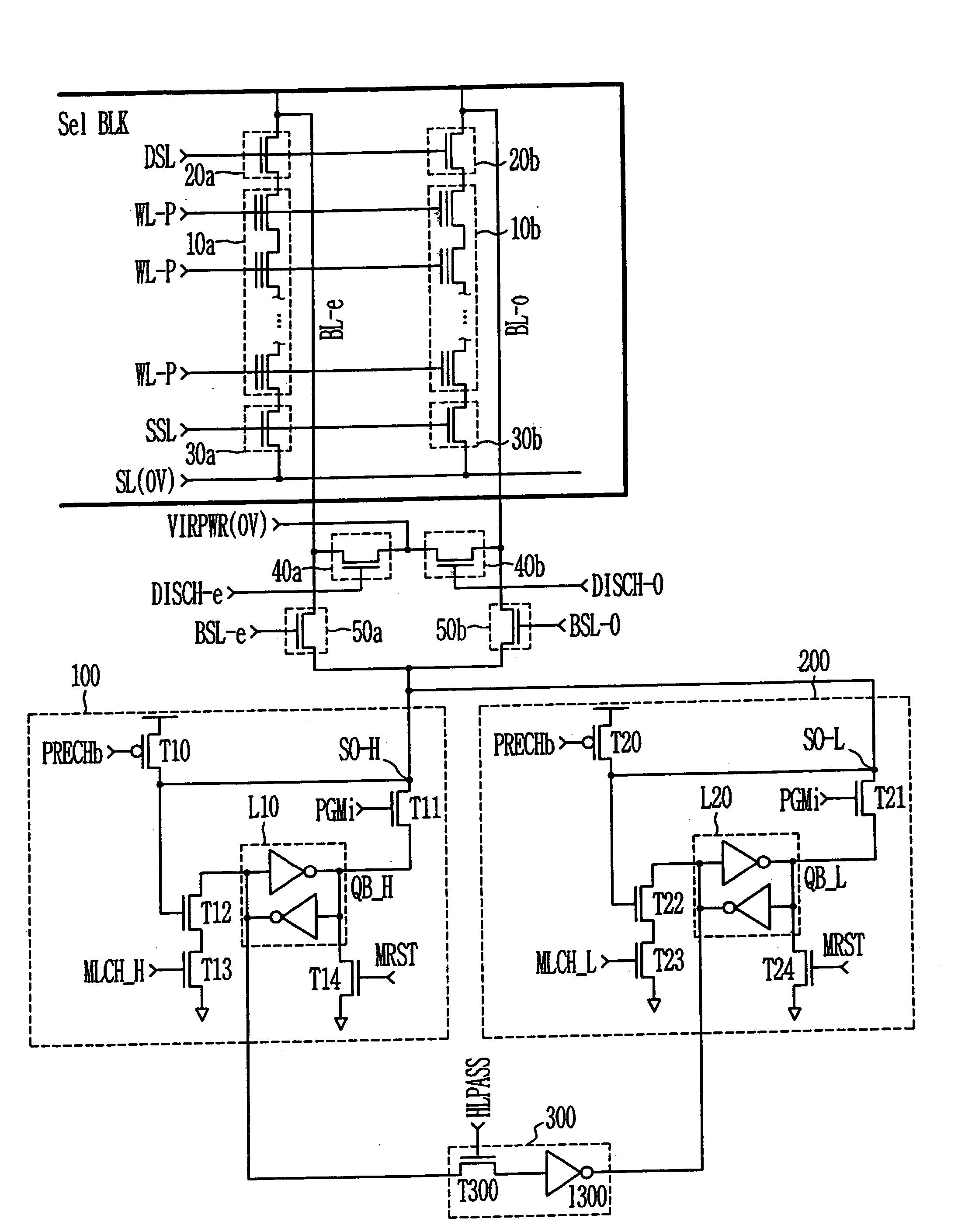 Method of reading multi-level nand flash memory cell and circuit for the same