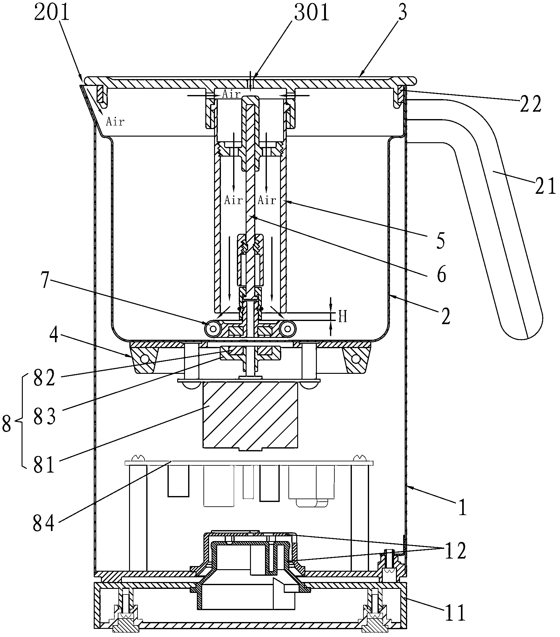 Milk foaming machine