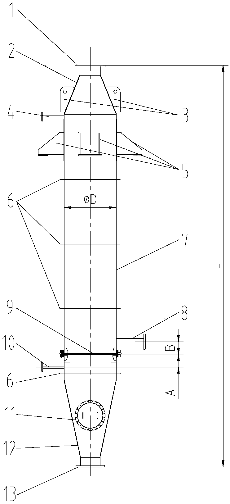 Novel ammonia water evaporator