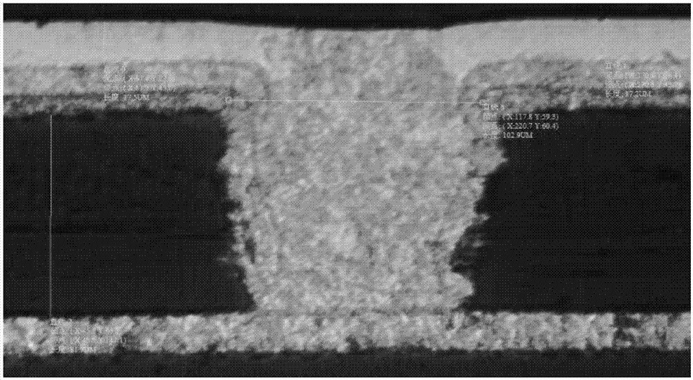 Inhibitor for copper-interconnection HDI electroplating porefilling and electroplated copper bath