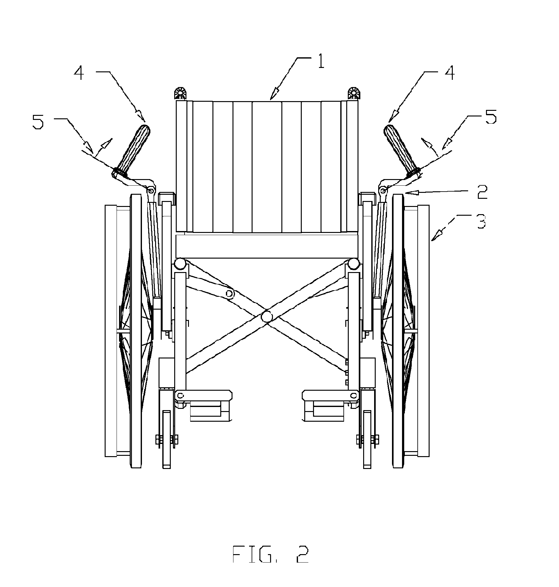 Wheelchair lever drive system