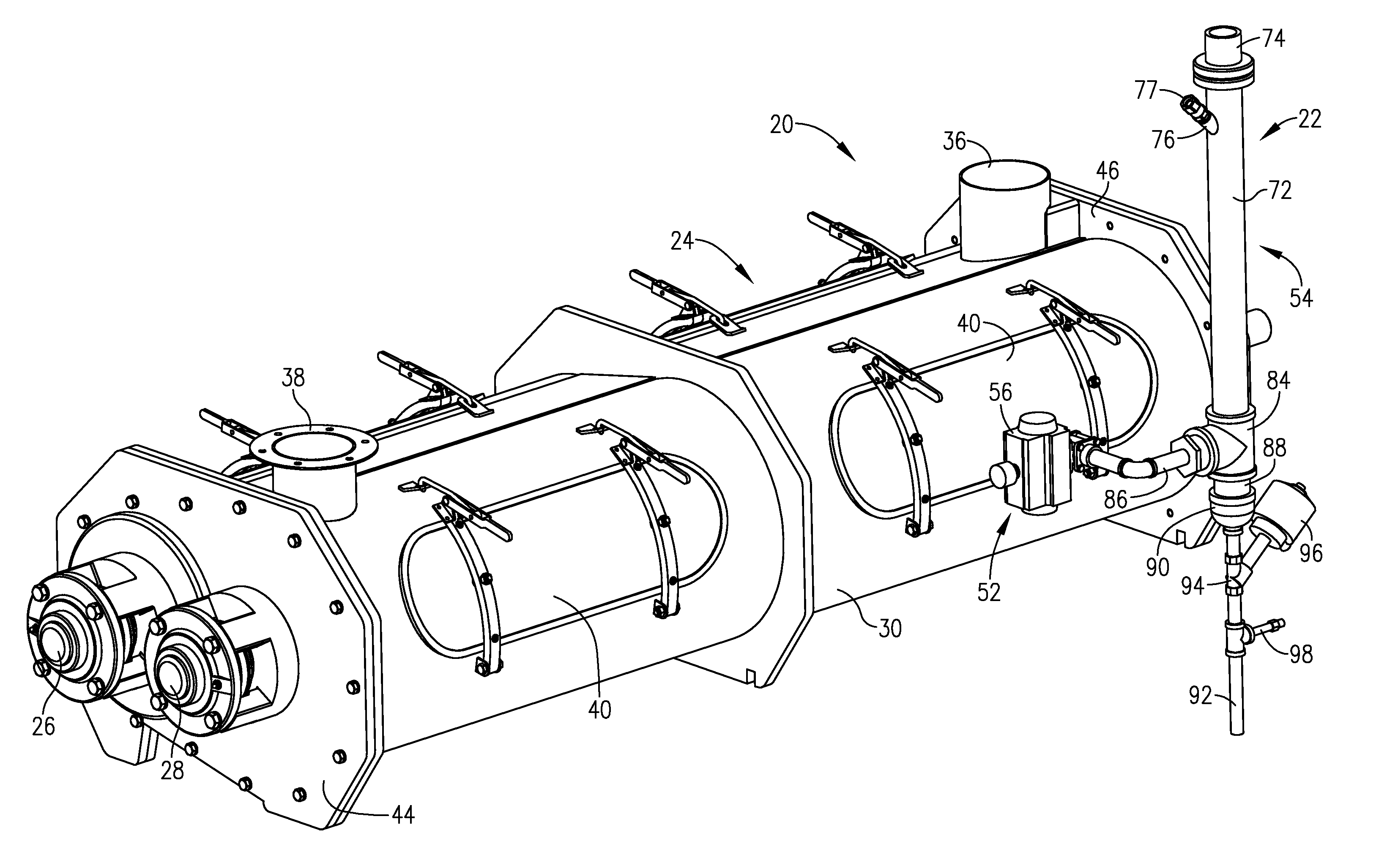 Steam/water static mixer injector for extrusion equipment