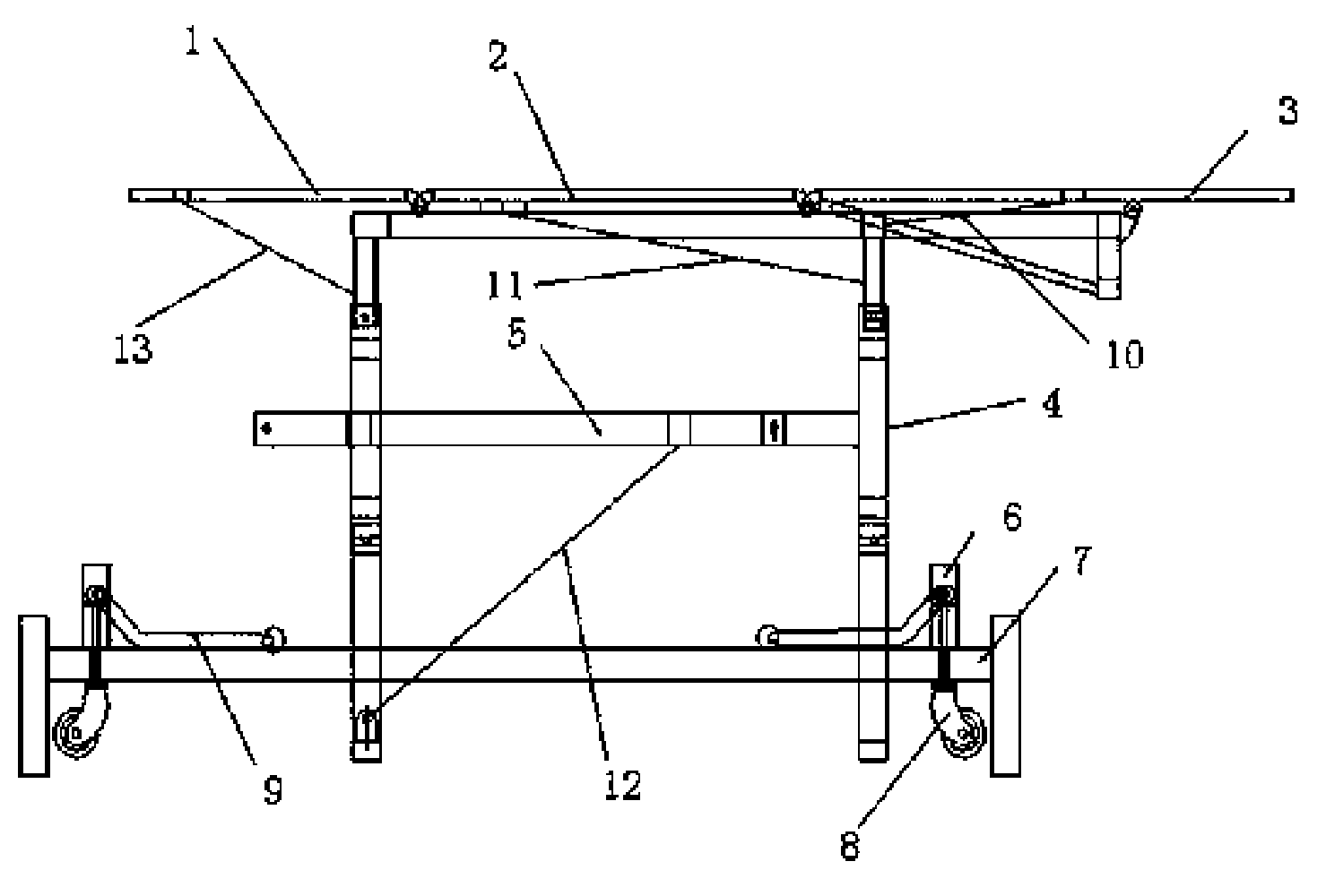 Multi-position massage treatment bed