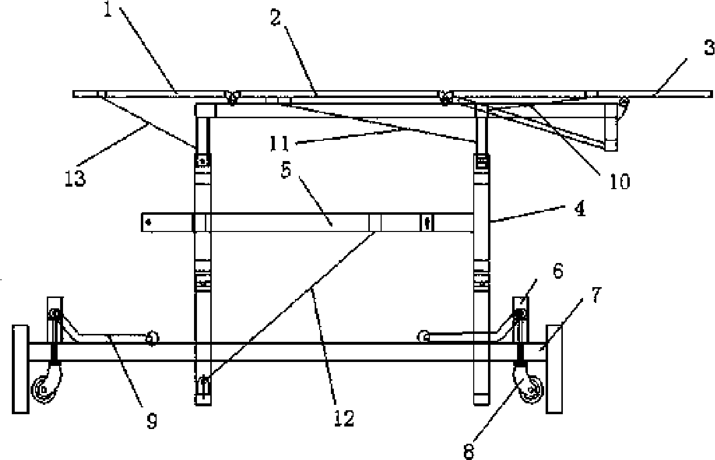 Multi-position massage treatment bed