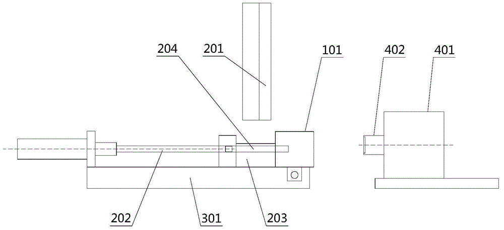 Automatic tappet rod body machining device