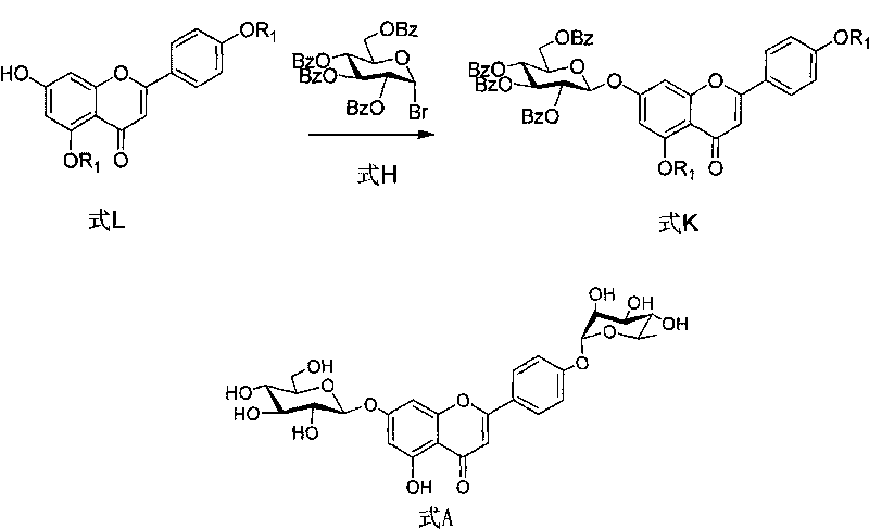 Intermediate of flavonoid compound and preparation method and application thereof