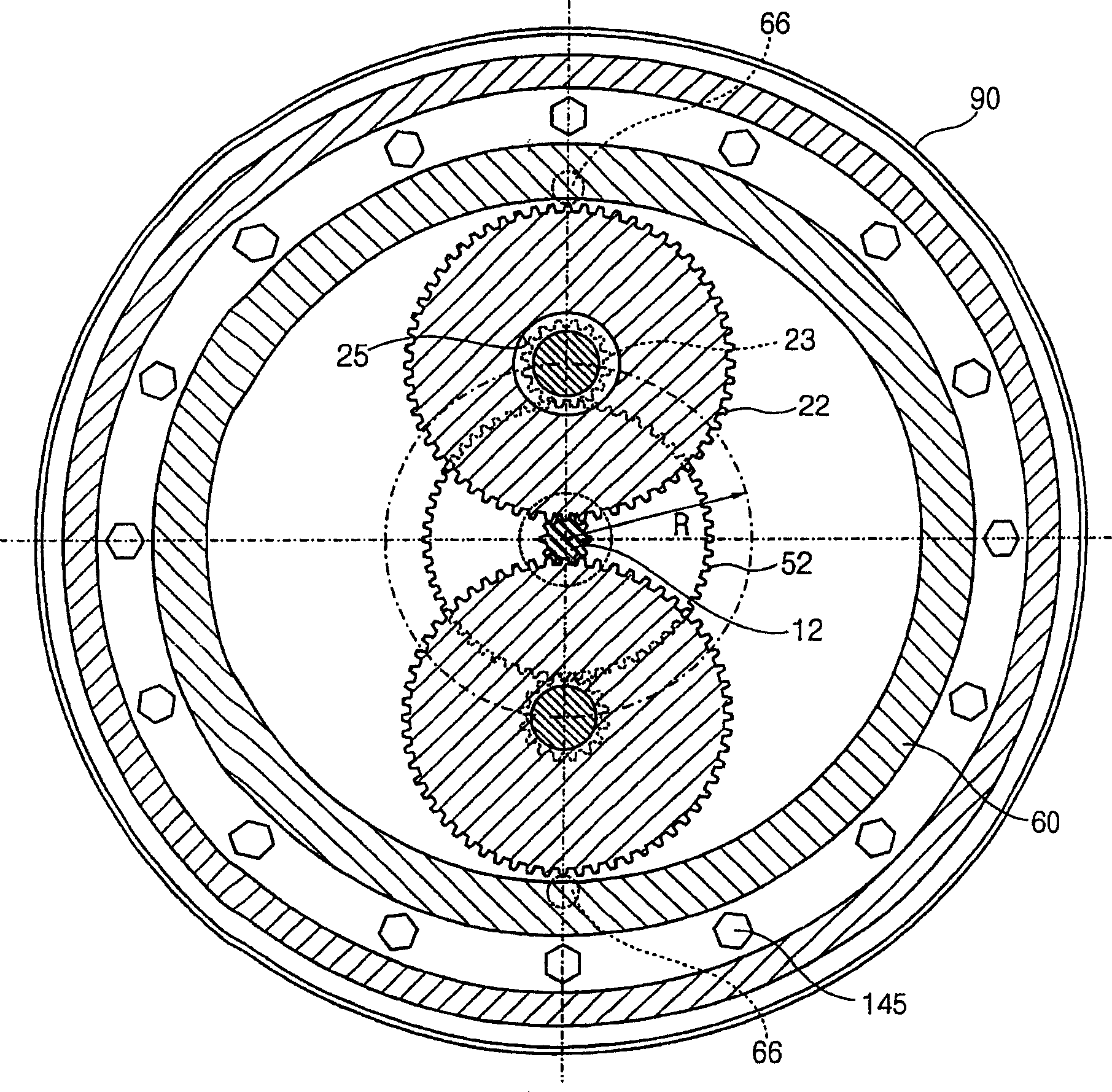 Elevator traction machine