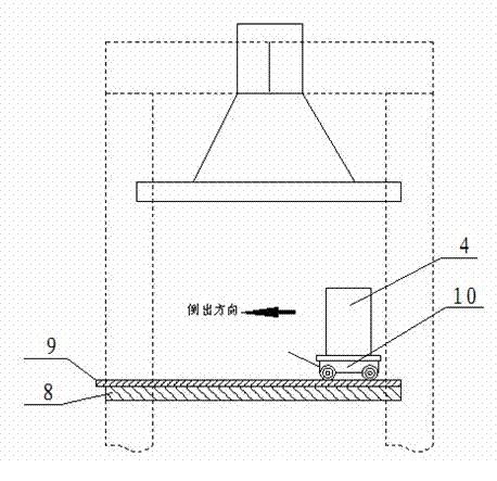 Quick replacement method of counterbalance of four-high mill