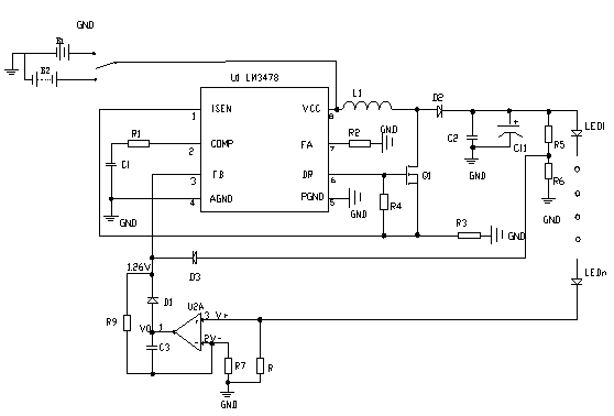 Automatic dimming emergency lamp