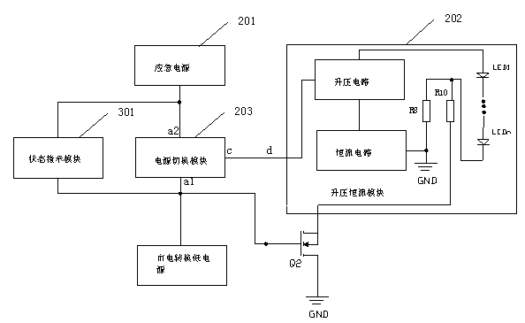 Automatic dimming emergency lamp