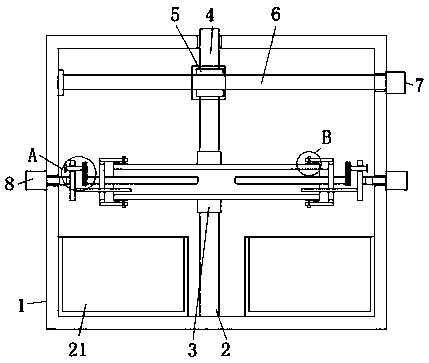 A kind of polishing equipment for the outer wall of the packer rubber cylinder