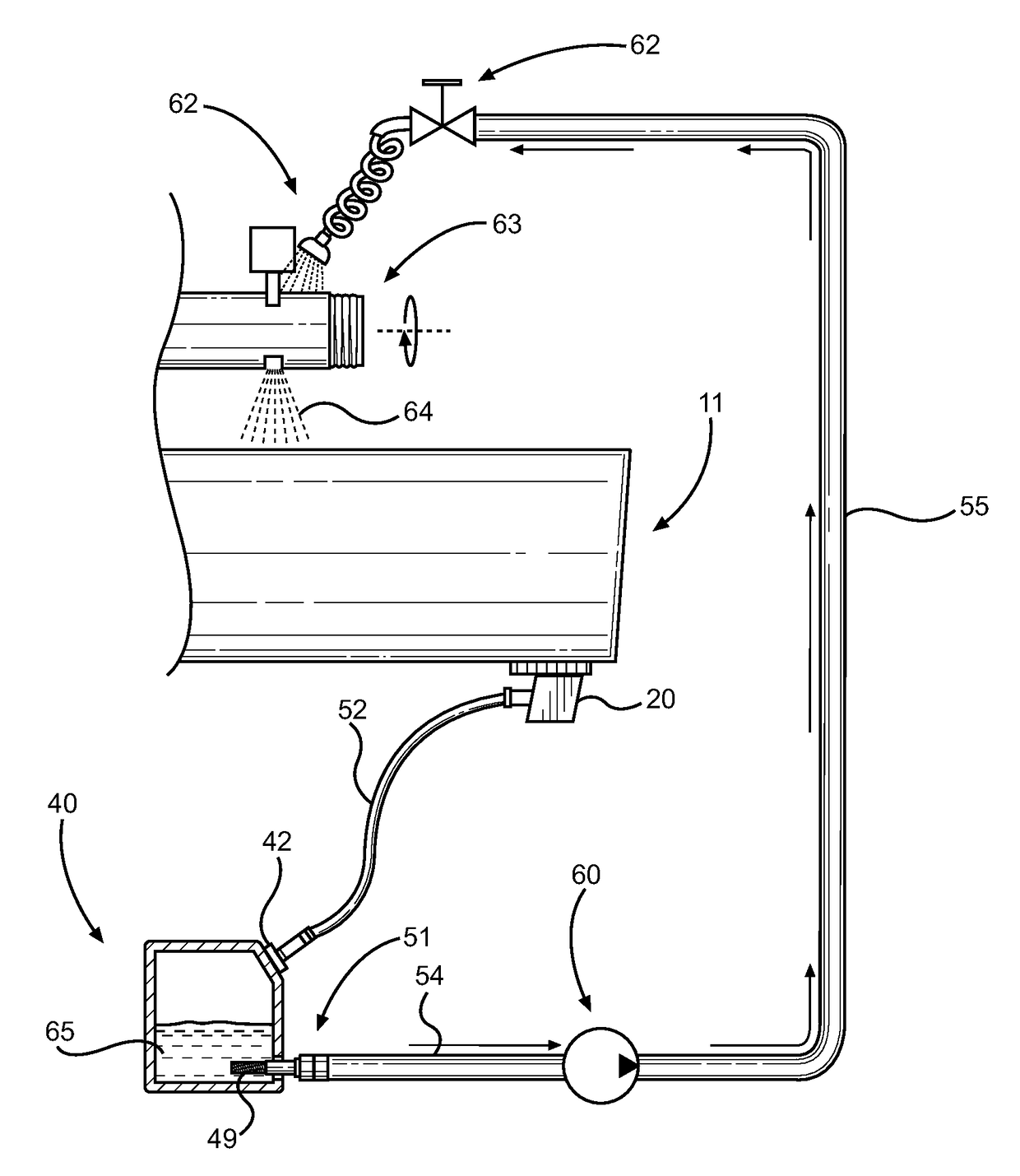 Fluid lubricant and material shavings recapture system for a cutting operation