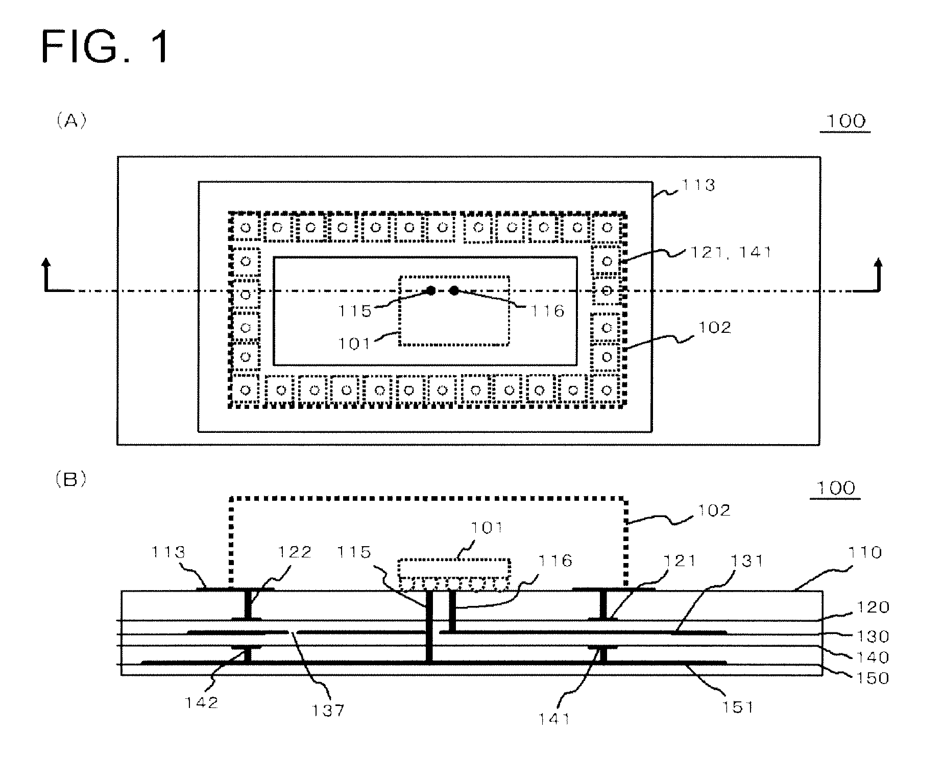 Electronic device, wiring board, and method of shielding noise