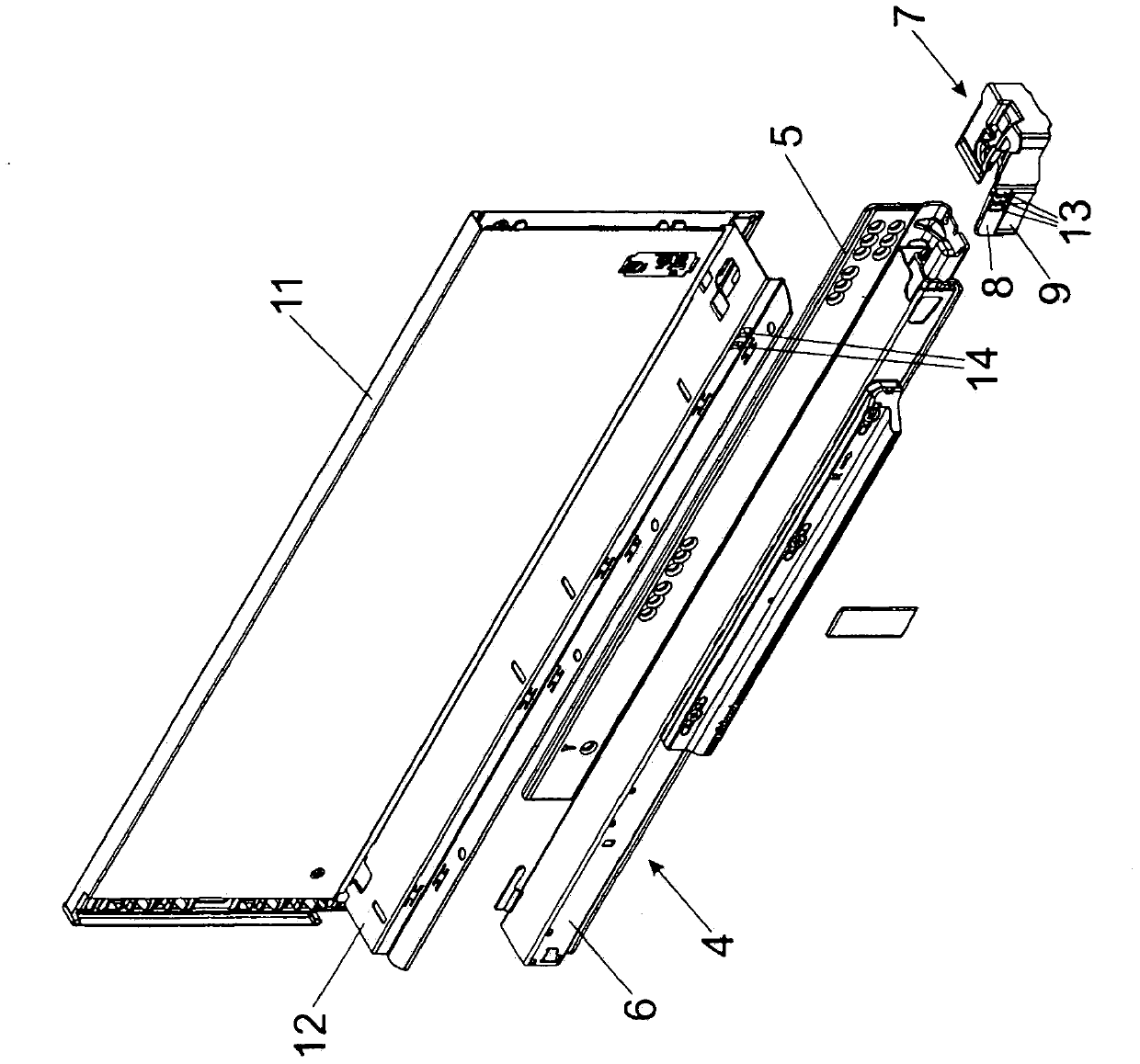 Drawer pull-out guide