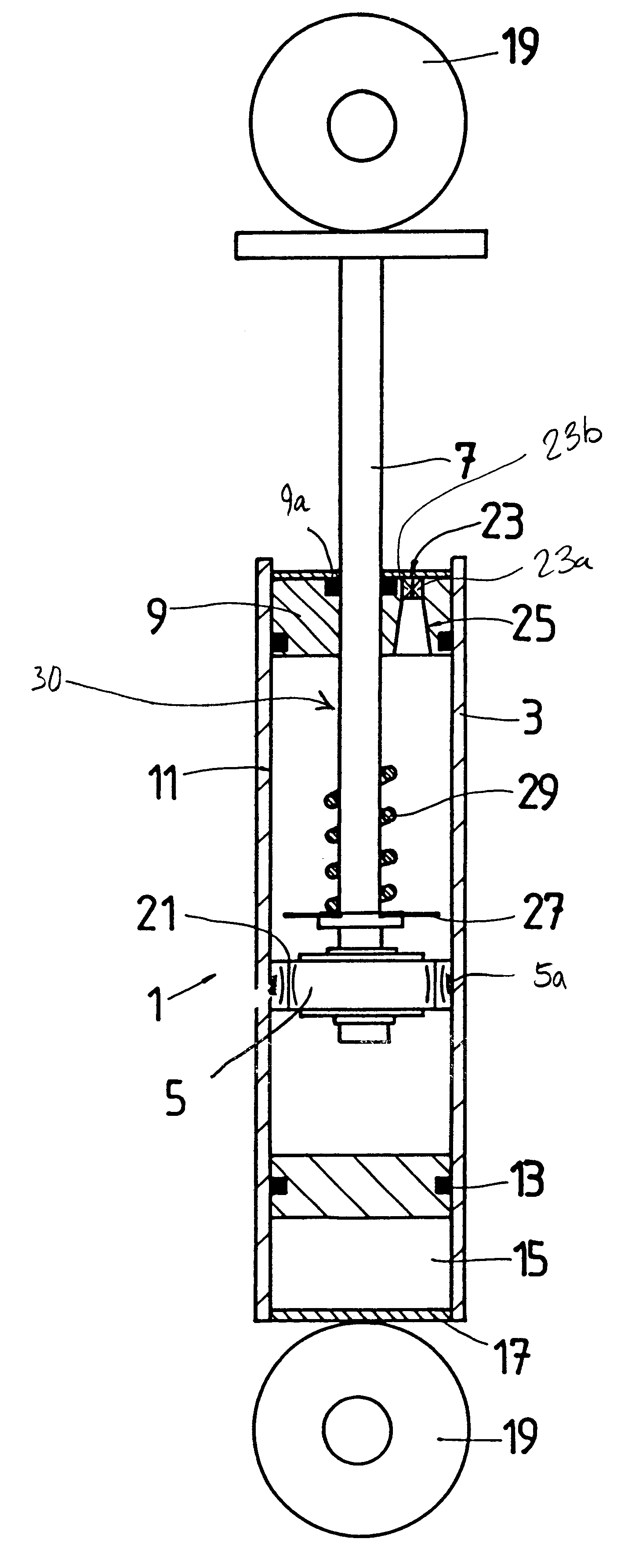 Piston cylinder unit with a movement determination device