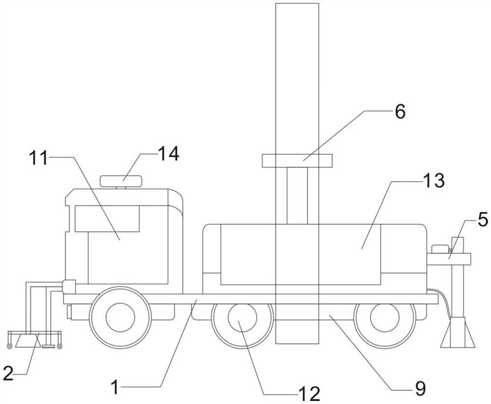 Highway bridge maintenance equipment and control system thereof