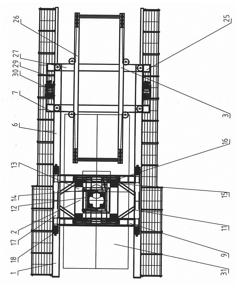 Assembling machine of high altitude prefabricated slabs