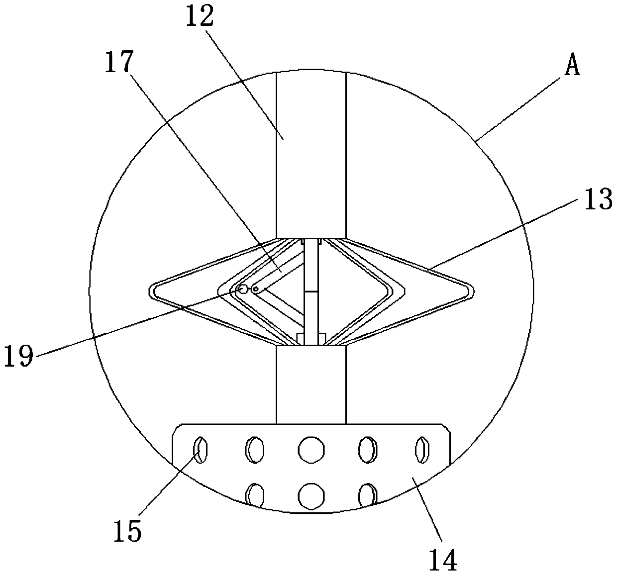 Stirring and neutralizing device for sewage treatment based on hydraulic coupling