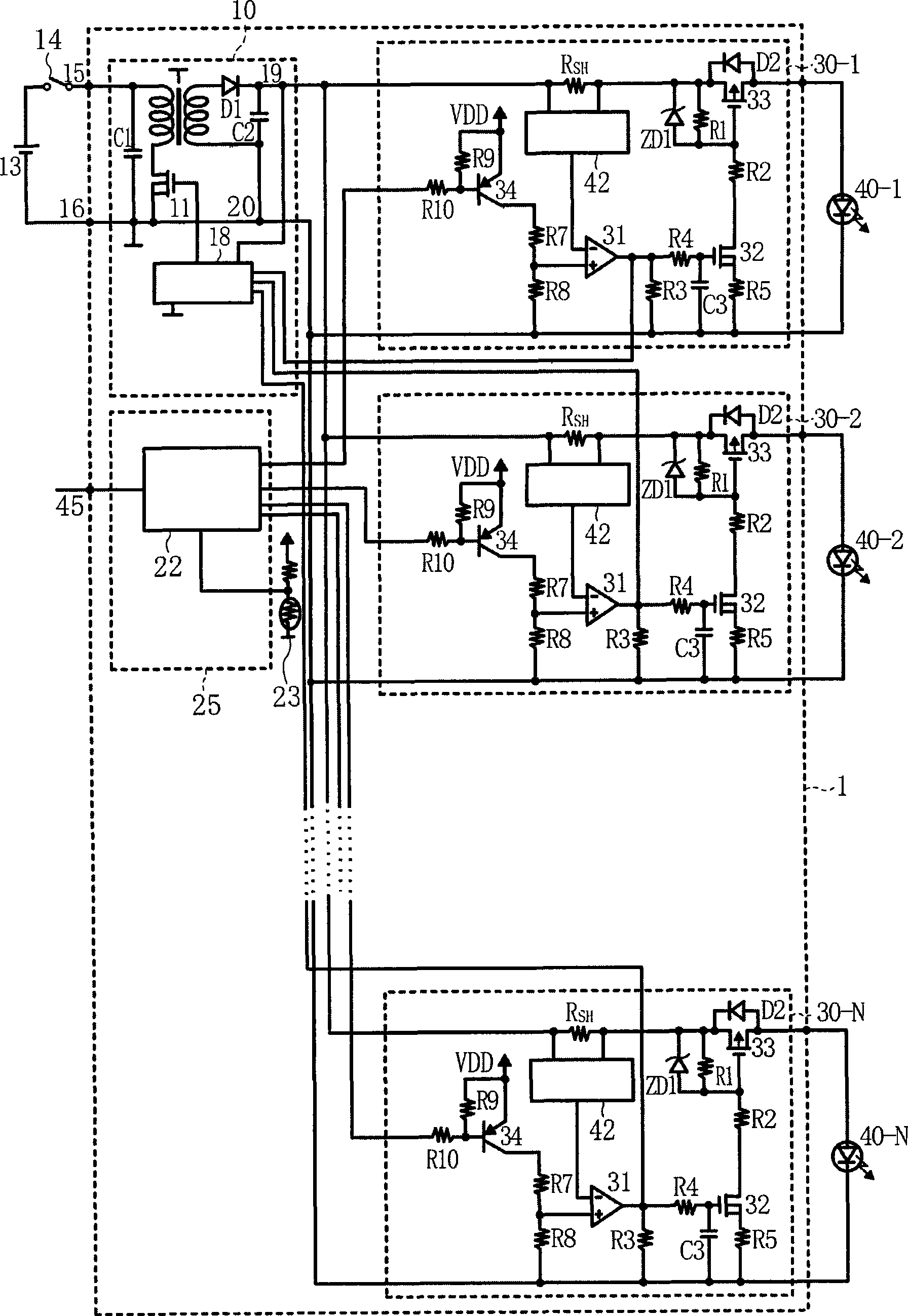 Lighting controller of lighting device for vehicle