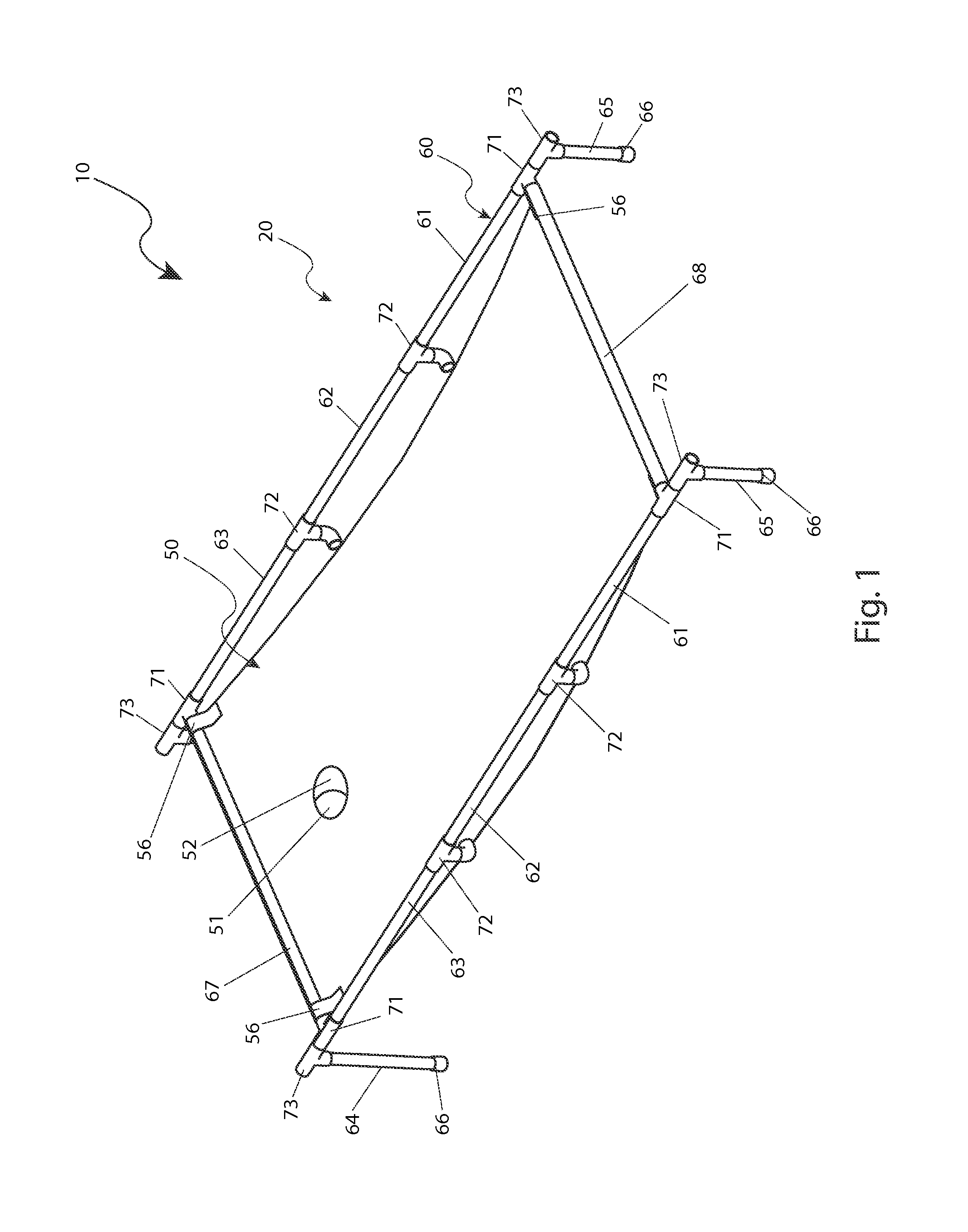 Portable golf game practice device