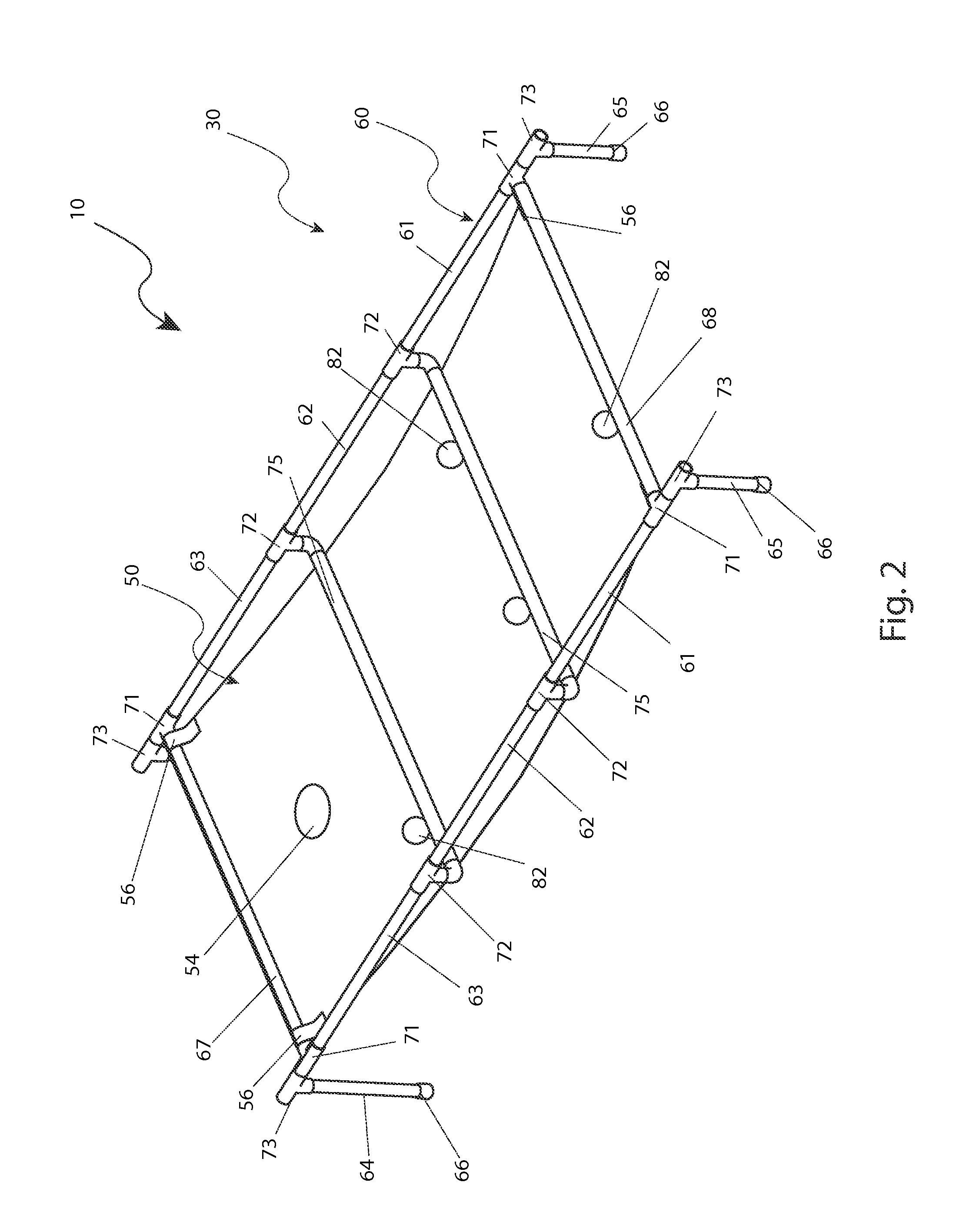 Portable golf game practice device