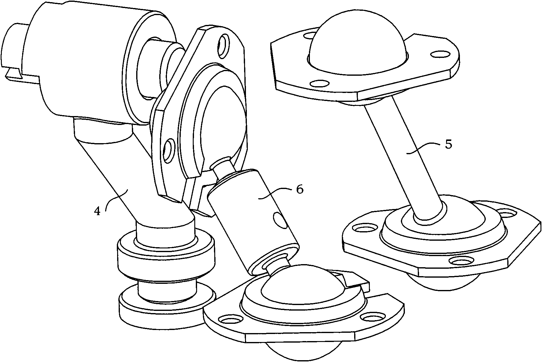 Force-closed knee replacement prosthesis