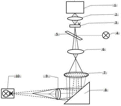 High precision lens center deviation detection instrument and measurement method thereof