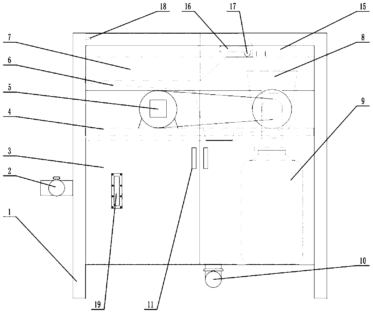 Solid-liquid oil-water separation device for kitchen waste