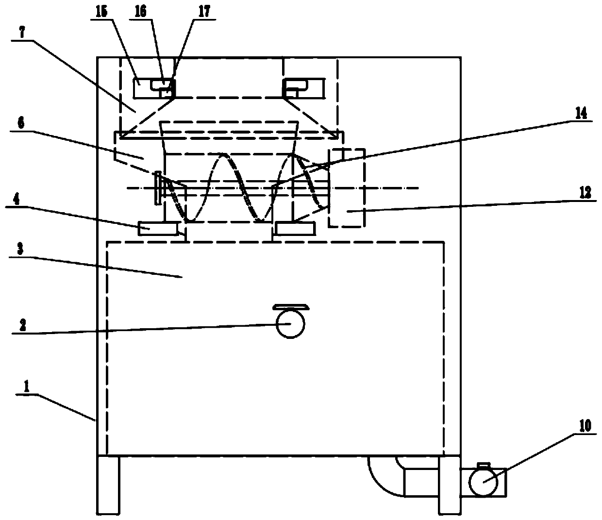 Solid-liquid oil-water separation device for kitchen waste