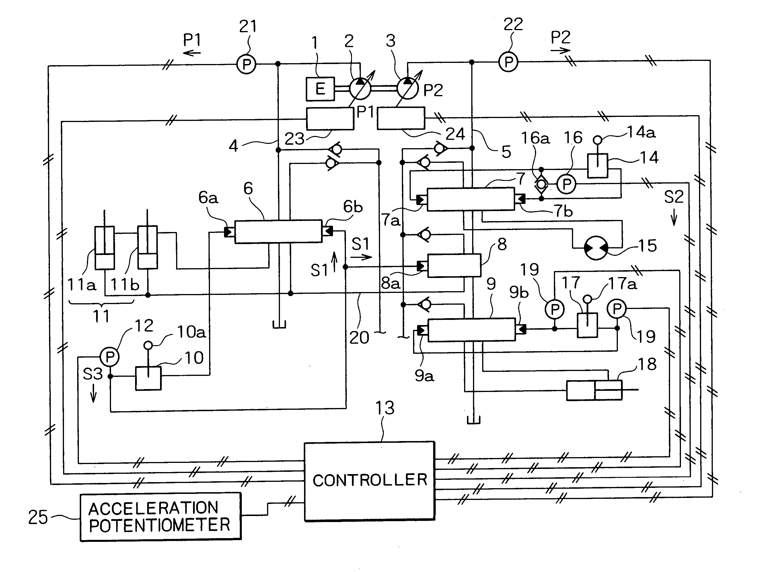 Hydraulic controller for construction machine