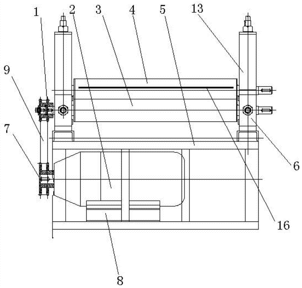 Automobile gas tank rolling machine