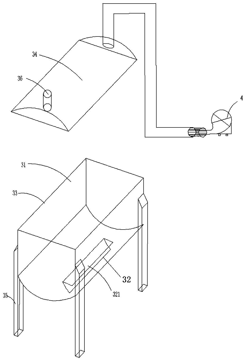 Stirring mechanism, stirring device, mixing and deodorizing system and using method