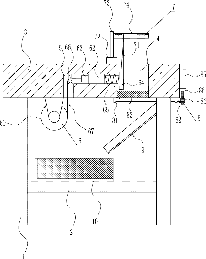 Automobile brake disc thickness detection apparatus