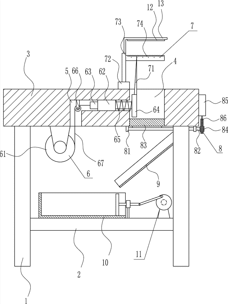 Automobile brake disc thickness detection apparatus