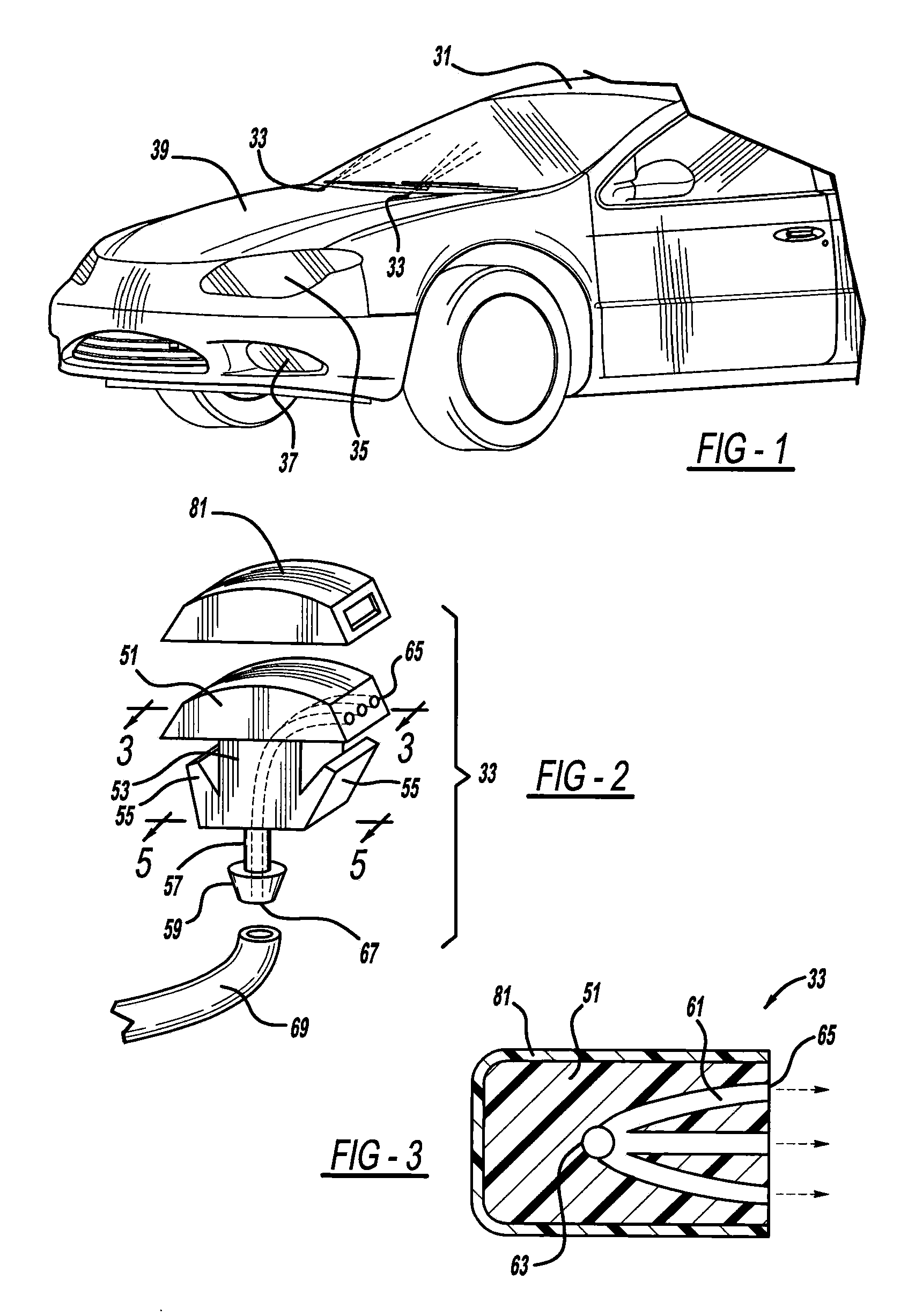 Process of making a component with a passageway