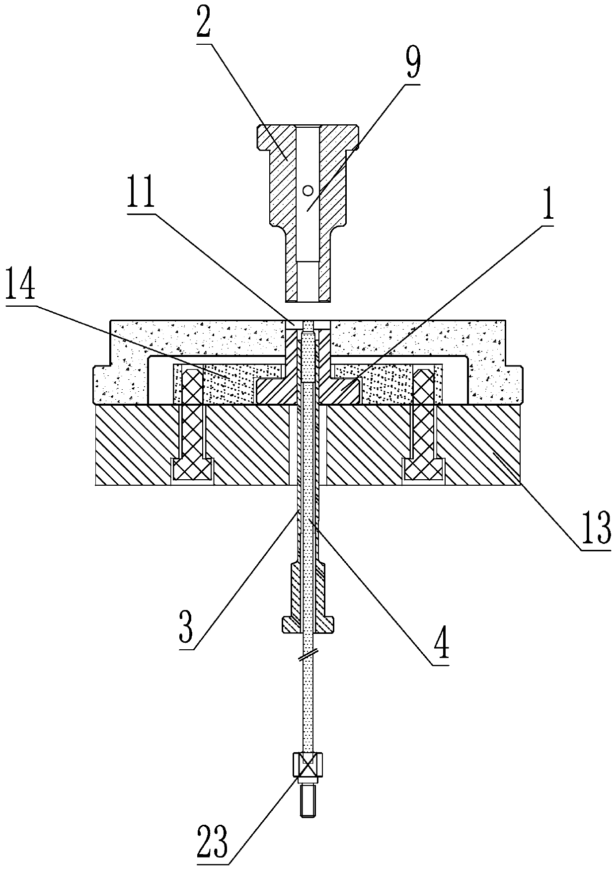 Z-axis linear motor mass block forming die