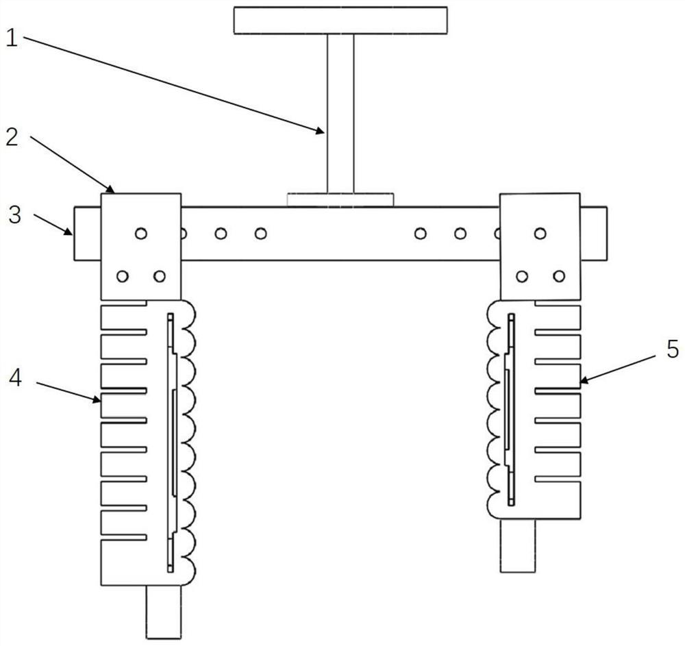 Pneumatic sensing end effector of fruit and vegetable picking robot