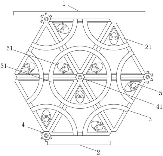 A kind of stone dry hanging installation type fixed keel steel frame for curtain wall