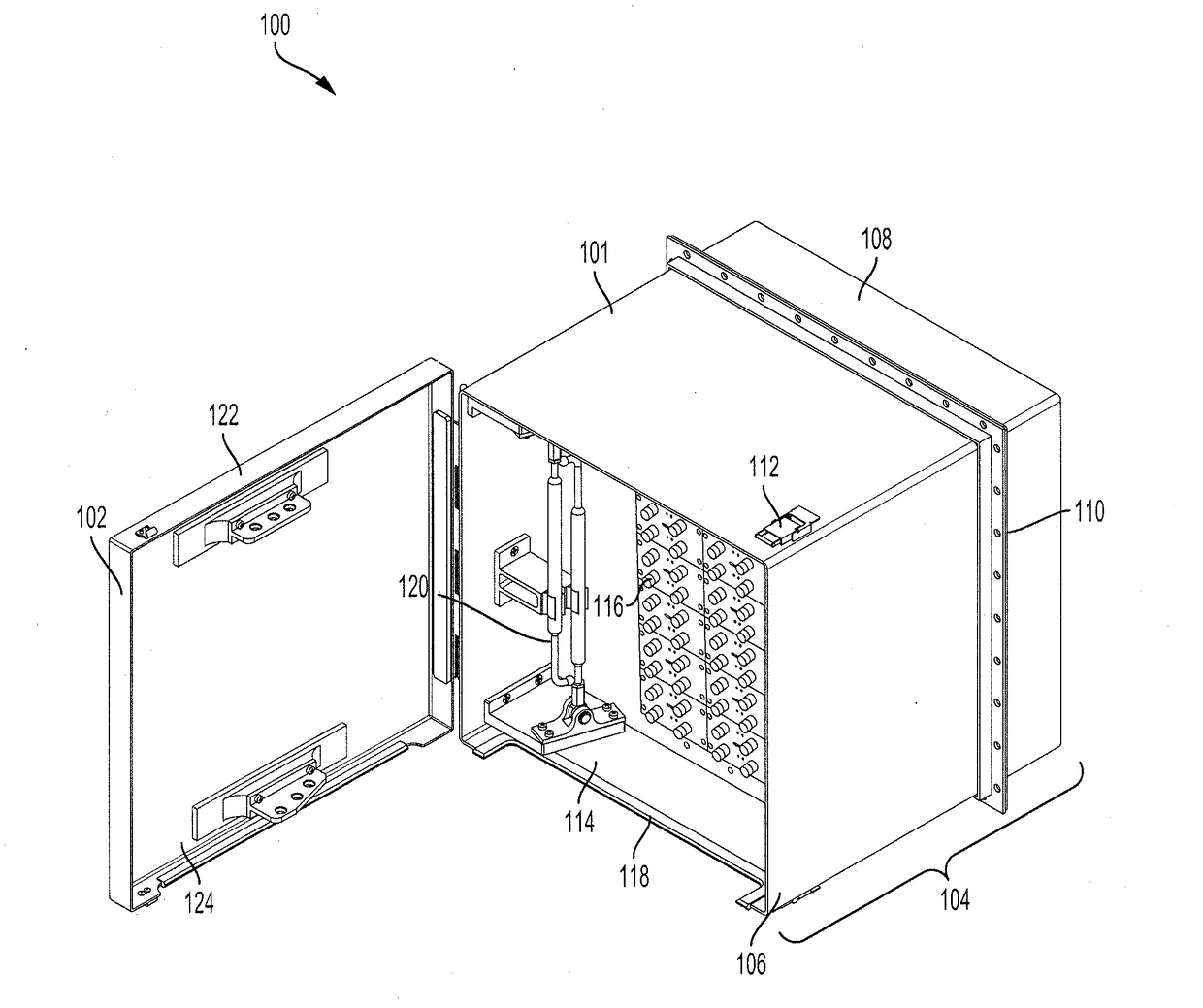 Modular protection cabinet with flexible backplane