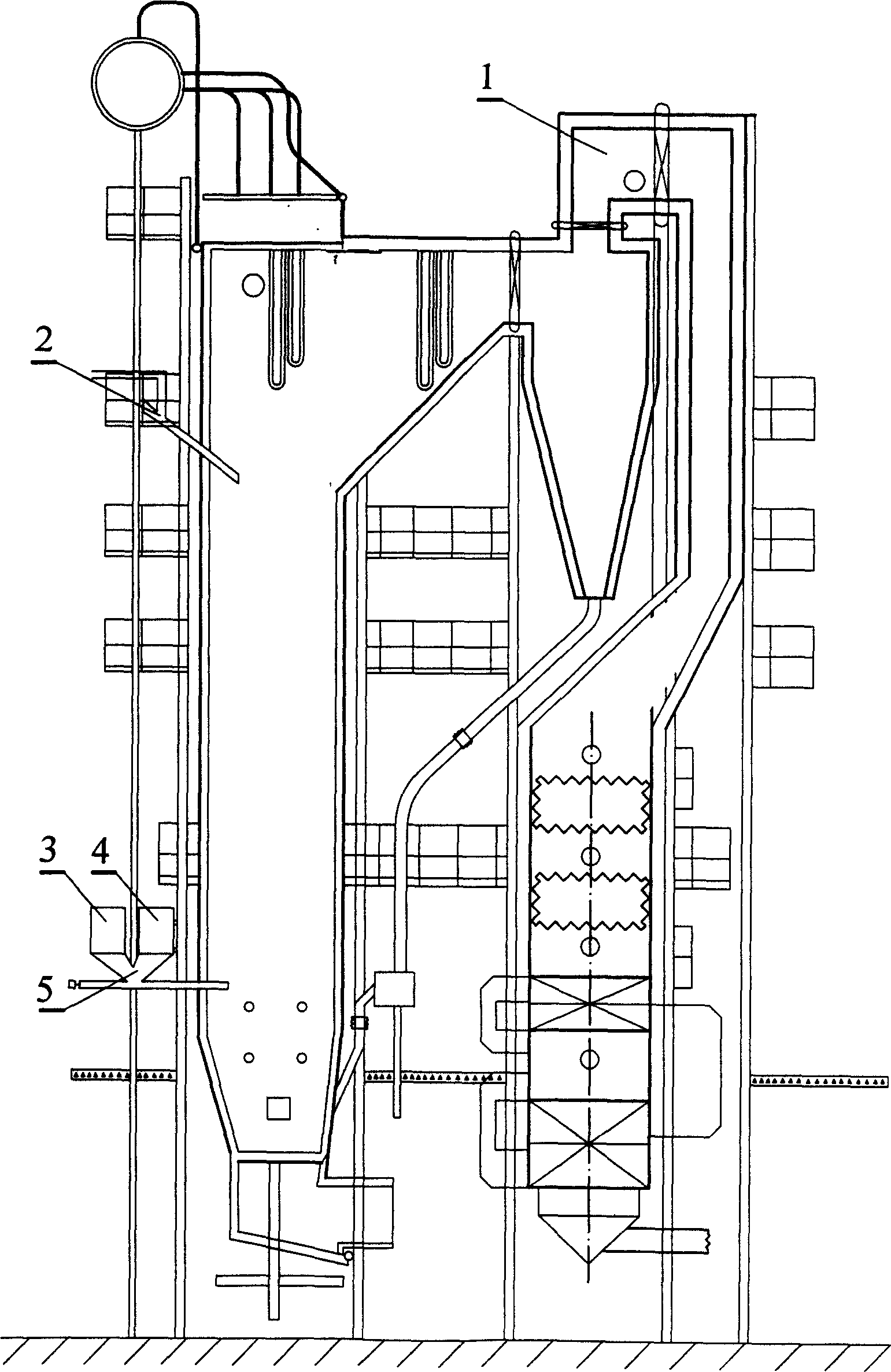 Method for using solid/liquid coal double fuel for circulation fluidized bed boiler