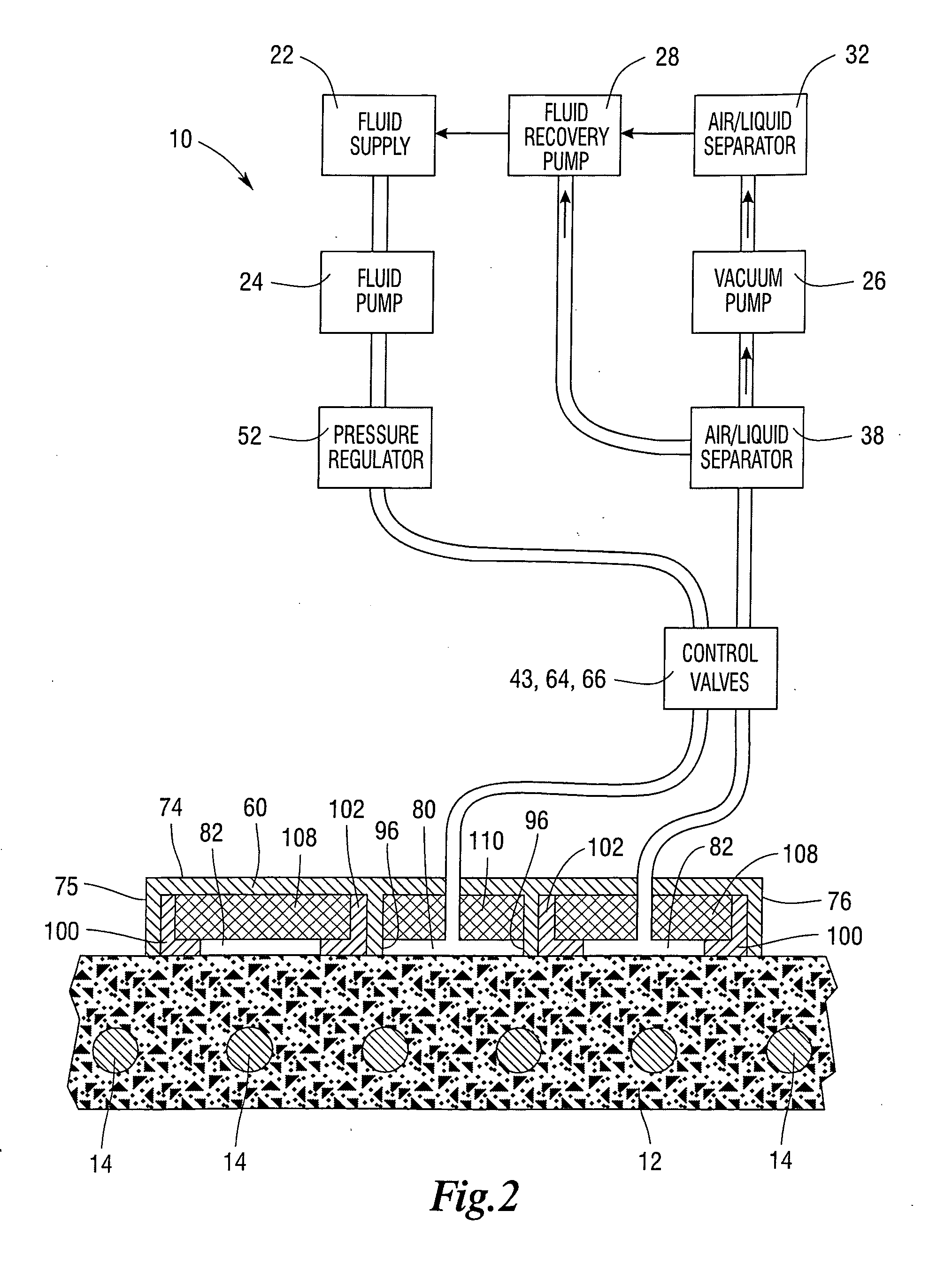 Apparatus and method for treating and impregnating porous structures