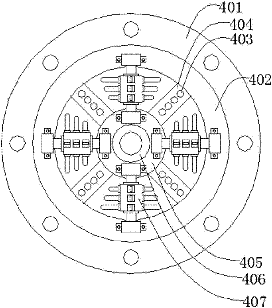 Automatic liquor distributing mechanism for smoke gas purifying medicine liquor