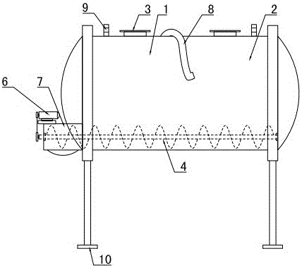 Horizontal mortar storage and transportation system